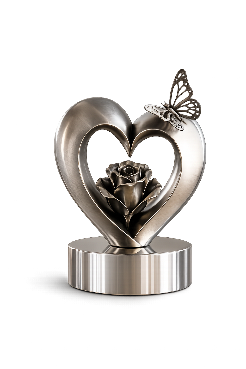 Exclusieve RVS urn zonder achtergrond